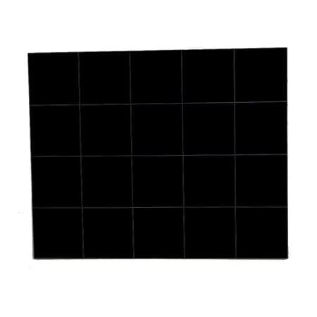 Magna Visual 3/4" Black Magnetic Squares 20/Pk FI-227